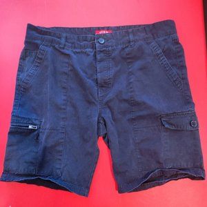 Guess cargo short dark blue men's size 36